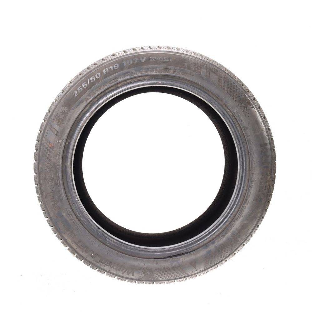 Driven Once 255/50R19 Kumho WinterCraft WS71 SUV Asymmetric 107V - New - Image 3