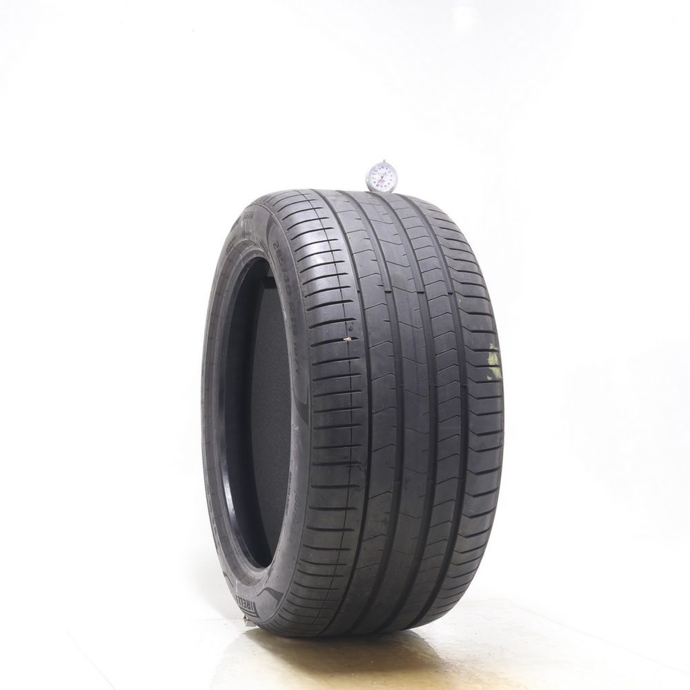 Set of (2) Used 285/40R19 Pirelli P Zero PZ4 TO Elect PNCS 107Y - 8/32 - Image 1