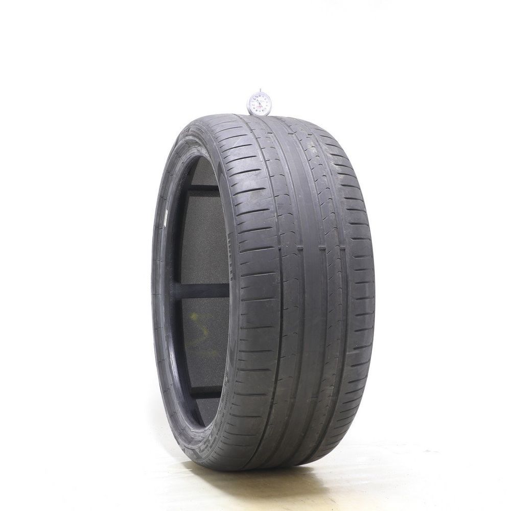 Set of (4) Used 255/35R21 Pirelli P Zero PZ4 MO-S PNCS 98Y - 5.5/32 - Image 1