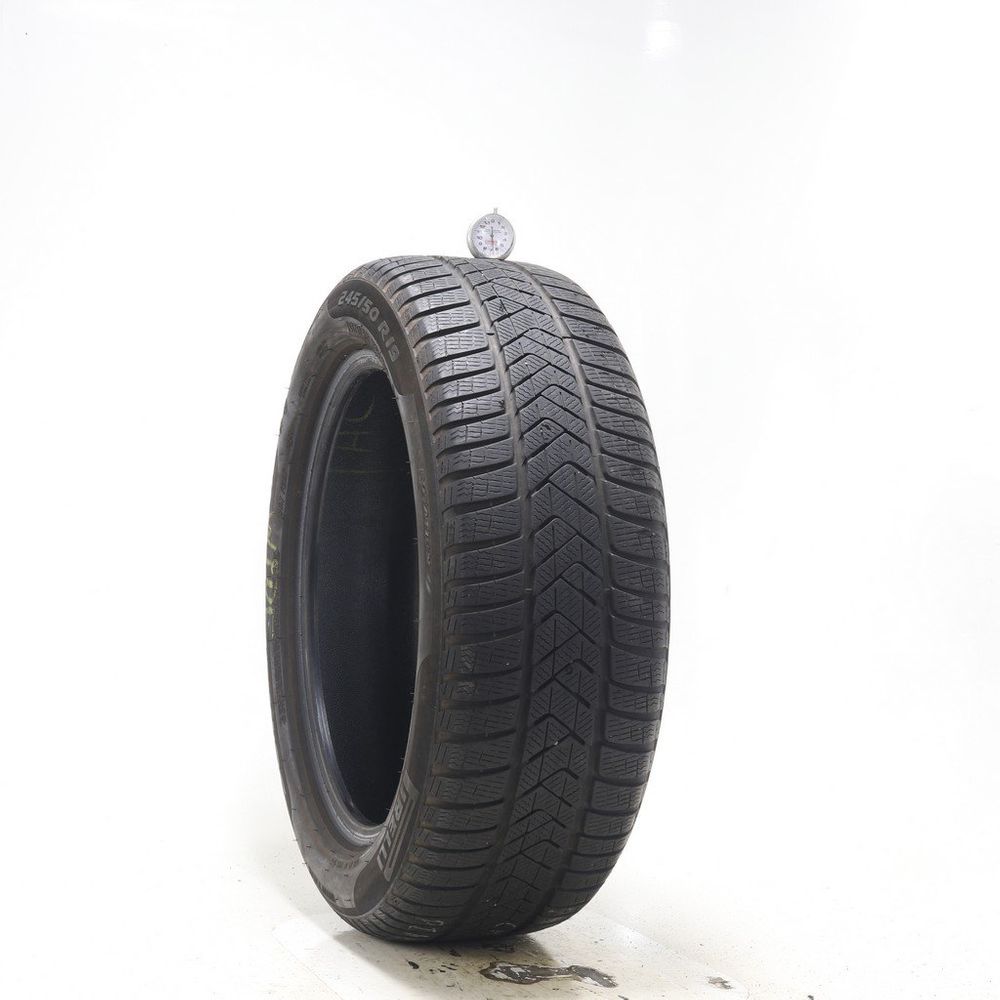 Set of (4) Used 245/50R19 Pirelli Winter Sottozero 3 Run Flat 105V - 6.5-7.5/32 - Image 1