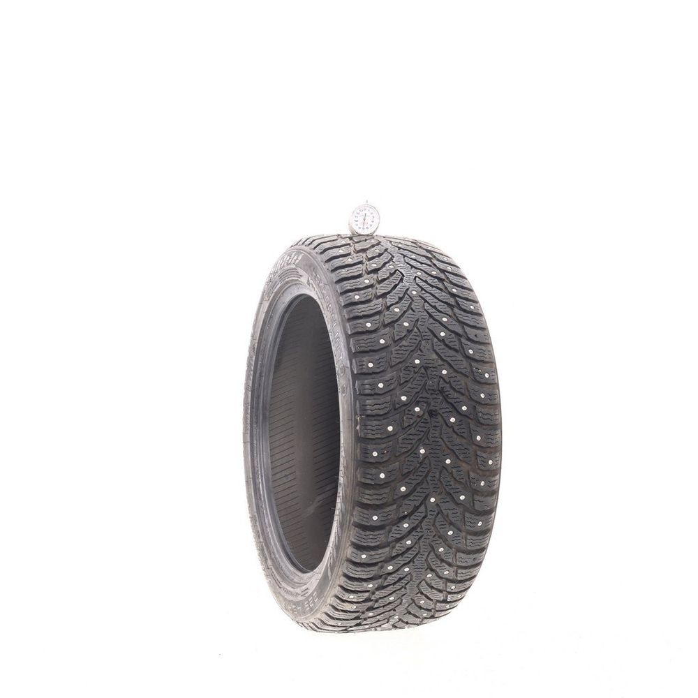 Set of (2) Used 225/45R17 Nokian Hakkapeliitta 9 Studded 94T - 7-8.5/32 - Image 1