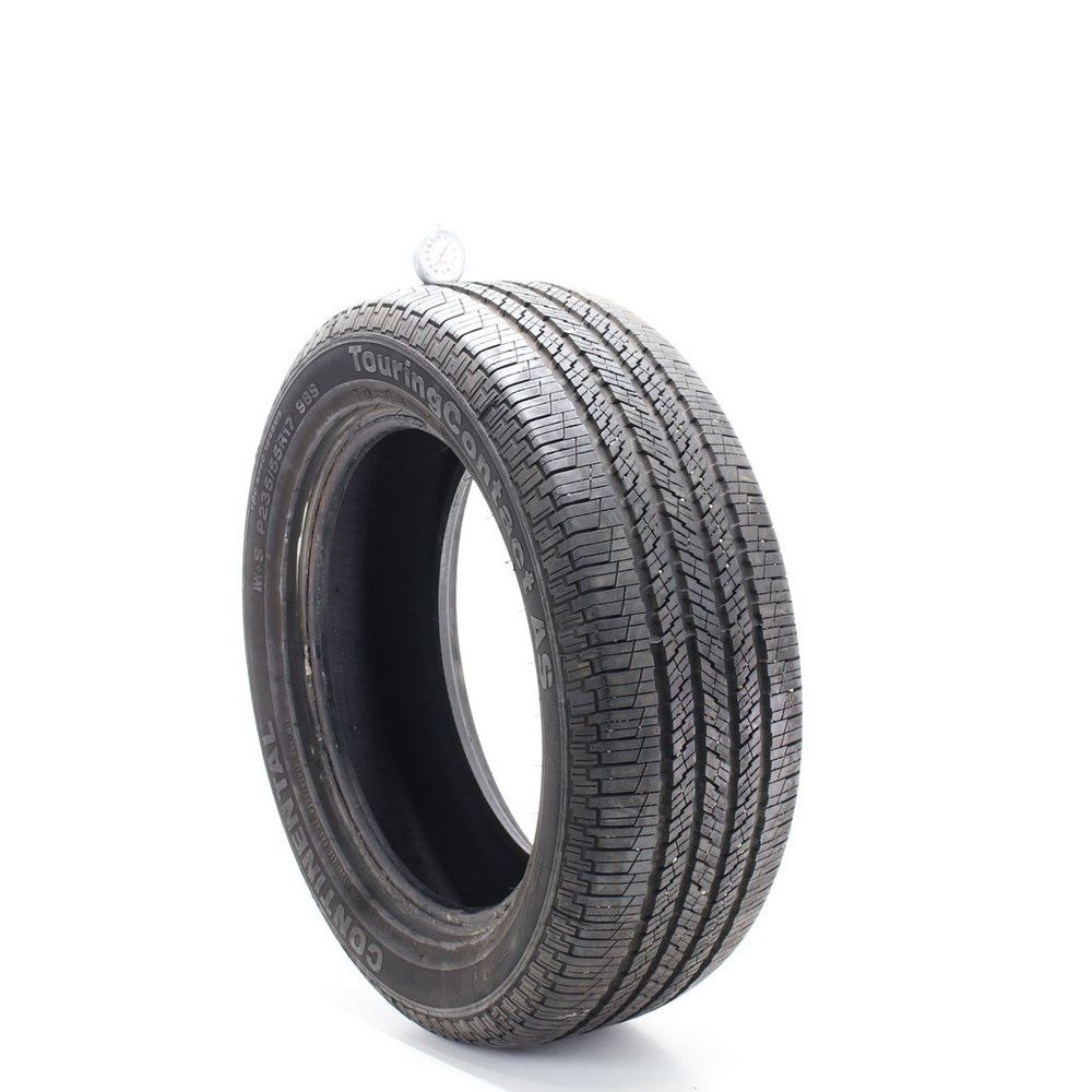 Set of (2) Used 235/55R17 Continental TouringContact AS 98S - 8.5-9/32 - Image 1