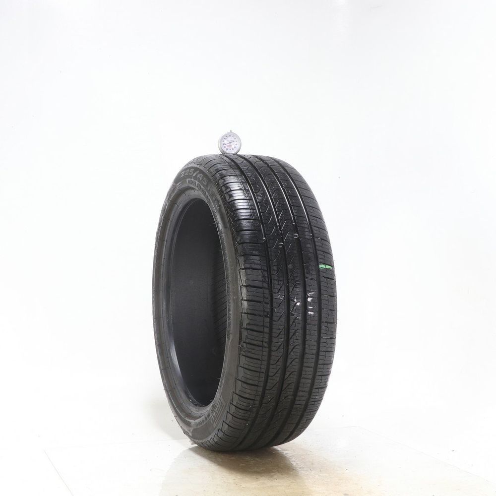 Set of (2) Used 225/45R18 Pirelli Cinturato P7 MOE Run Flat 95H - 9.5-10/32 - Image 1