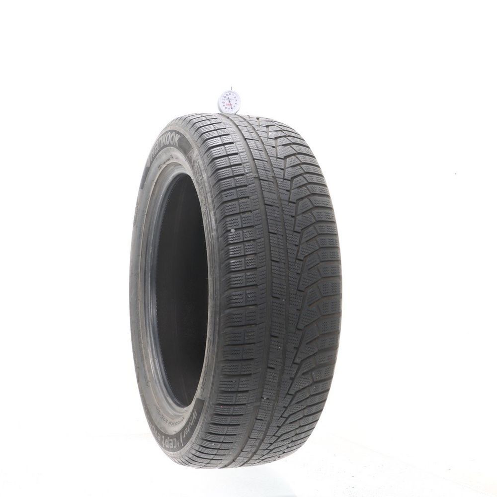 Set of (2) Used 245/55R19 Hankook Winter iCept evo2 SUV (W320A) 103H - 6-6.5/32 - Image 1