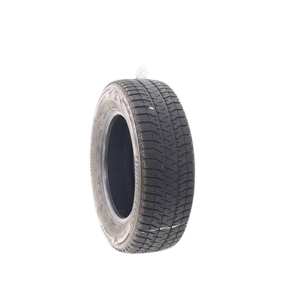 Set of (2) Used 215/65R16 Bridgestone Blizzak WS90 Studless 98H - 8-9/32 - Image 1