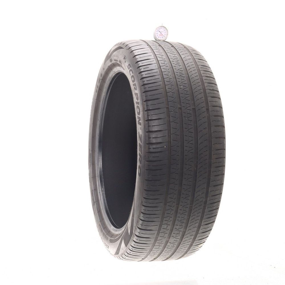 Set of (4) Used 255/45R20 Pirelli Scorpion Zero MO ELECT 105H - 5-6/32 - Image 1