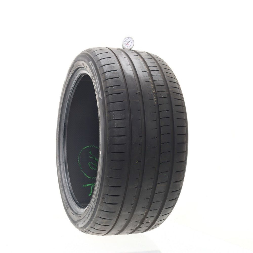 Set of (2) Used 285/40R20 Yokohama Advan Sport V107 108Y - 8/32 - Image 1