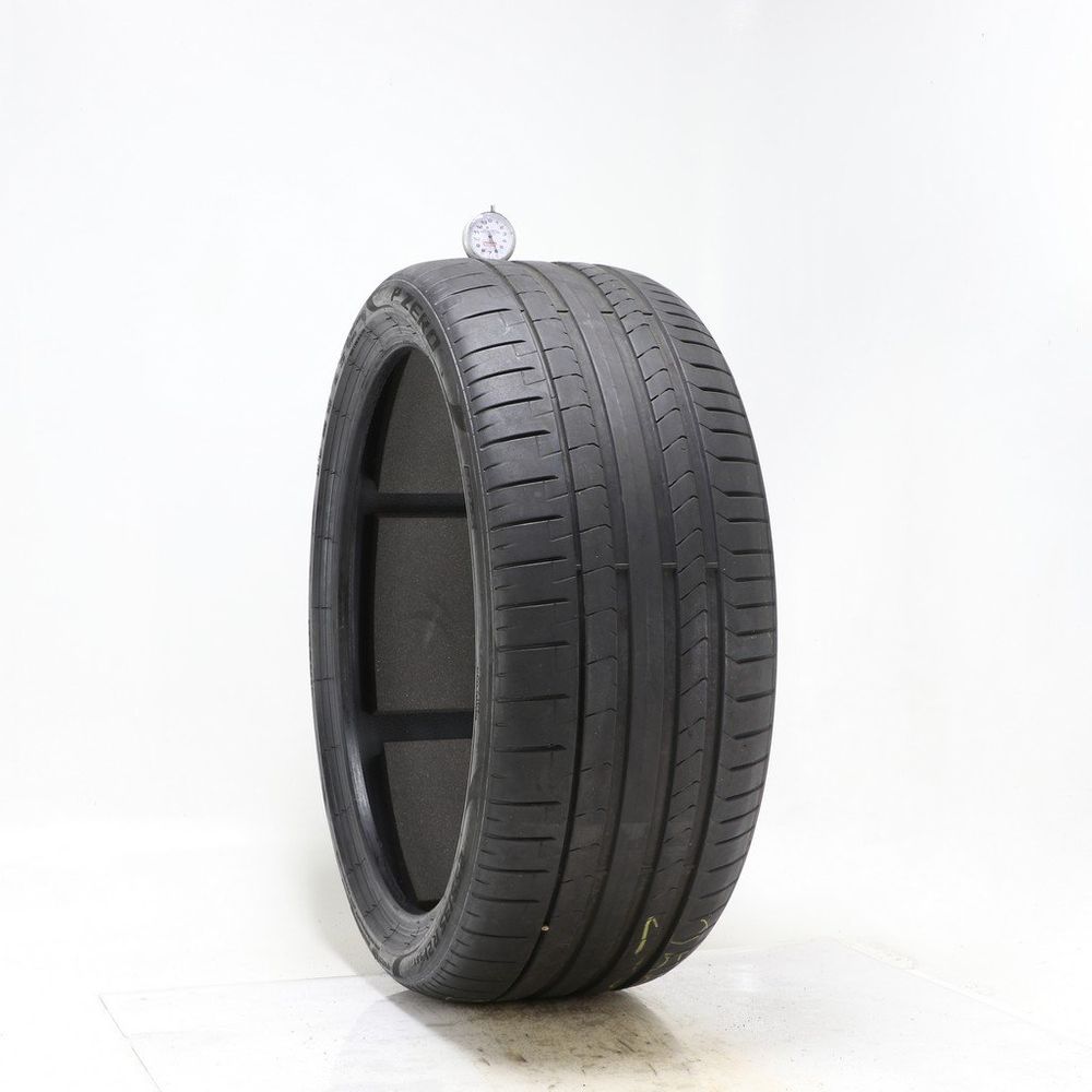 Set of (4) Used 255/35R21 Pirelli P Zero PZ4 MO-S PNCS 98Y - 6-6.5/32 - Image 1