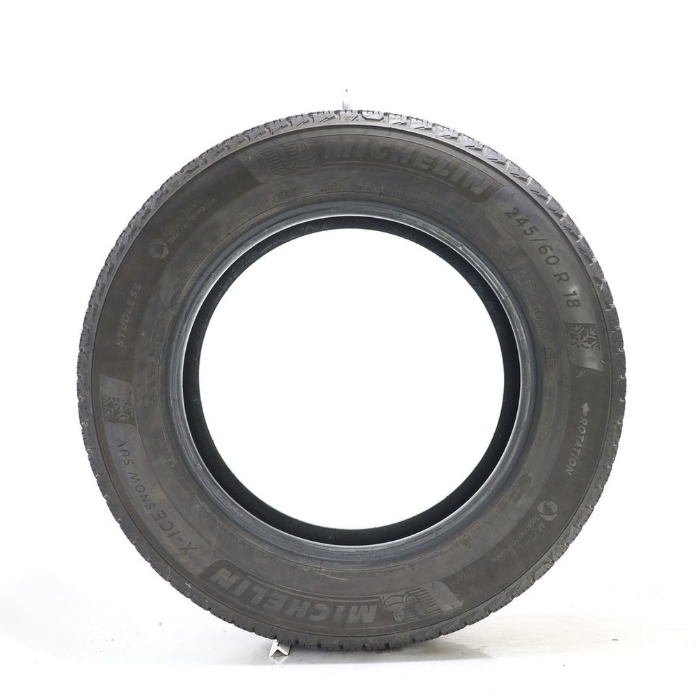 Set of (2) Used 245/60R18 Michelin X-Ice Snow SUV 105T - 7.5-8/32 - Image 3