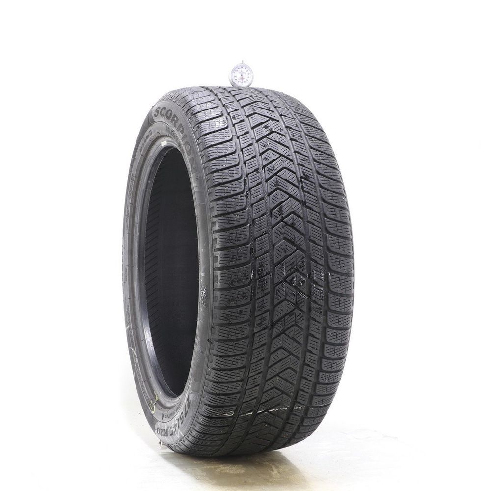 Set of (2) Used 275/45R20 Pirelli Scorpion Winter MO 110V - 6.5-7.5/32 - Image 1