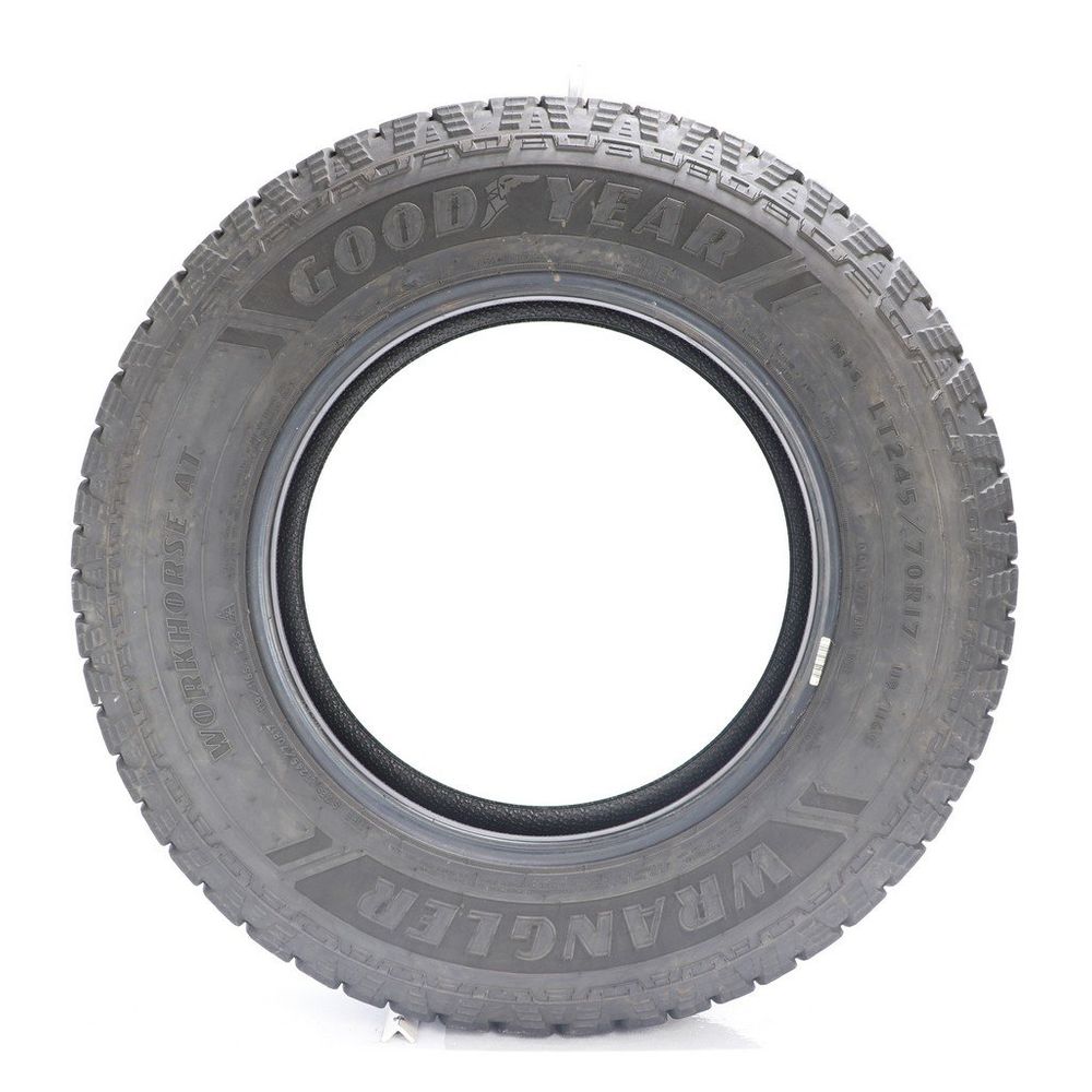 Set of (2) Used LT 245/70R17 Goodyear Wrangler Workhorse AT 119/116S - 10-10.5/32 - Image 3