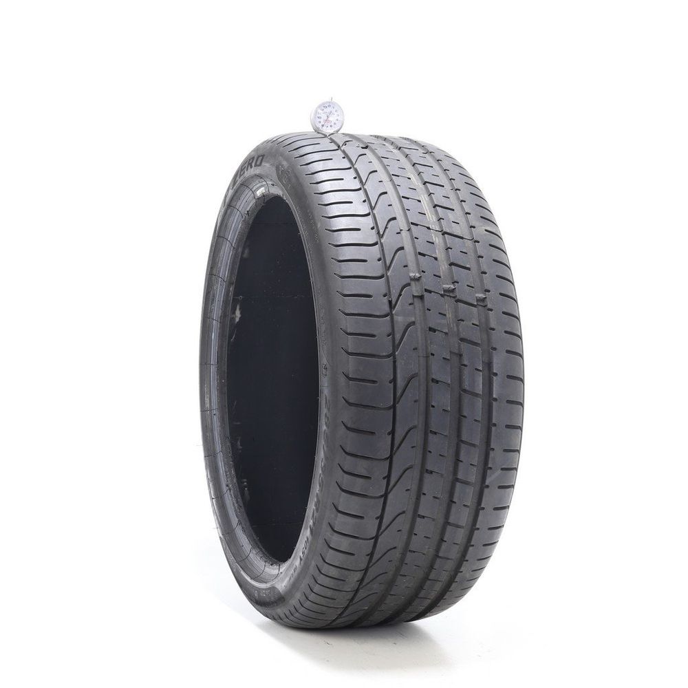 Set of (2) Used 285/35R21 Pirelli P Zero Run Flat 105Y - 8/32 - Image 1