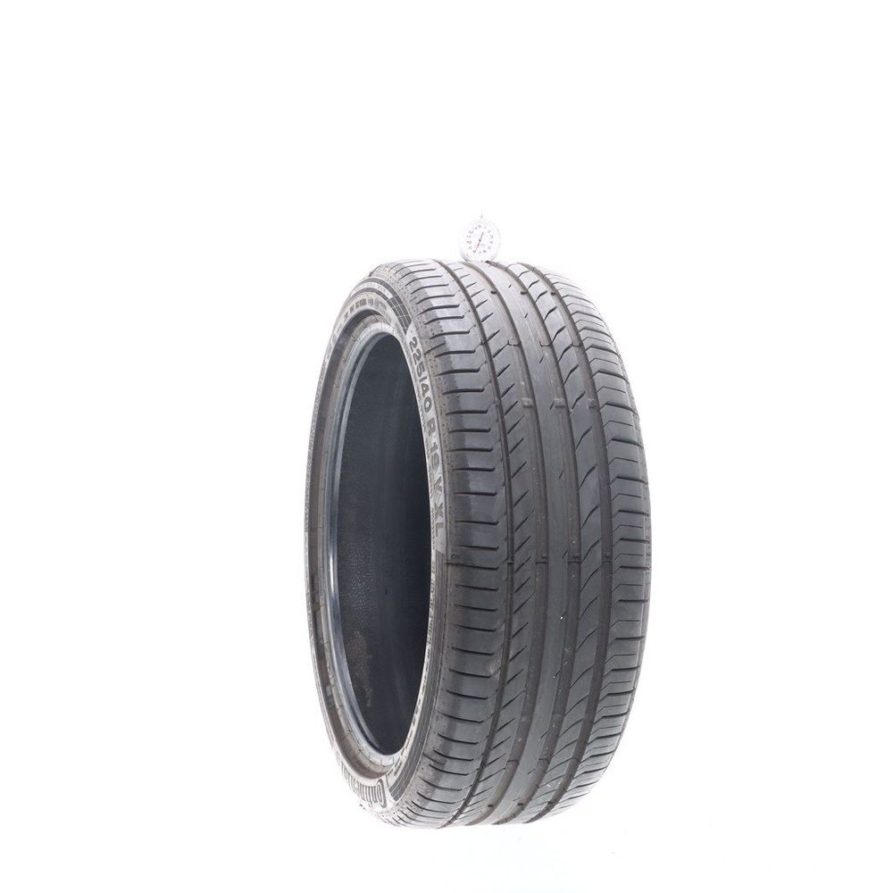 Used 225/40R19 Continental ContiSportContact 5P SSR MOE 93Y - 7.5/32 - Image 1