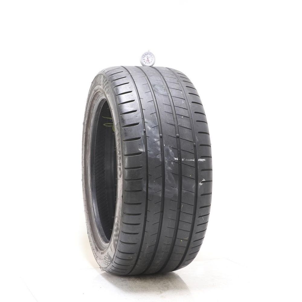 Set of (2) Used 285/40ZR19 Kumho Ecsta PS91 107Y - 6.5-7/32 - Image 1