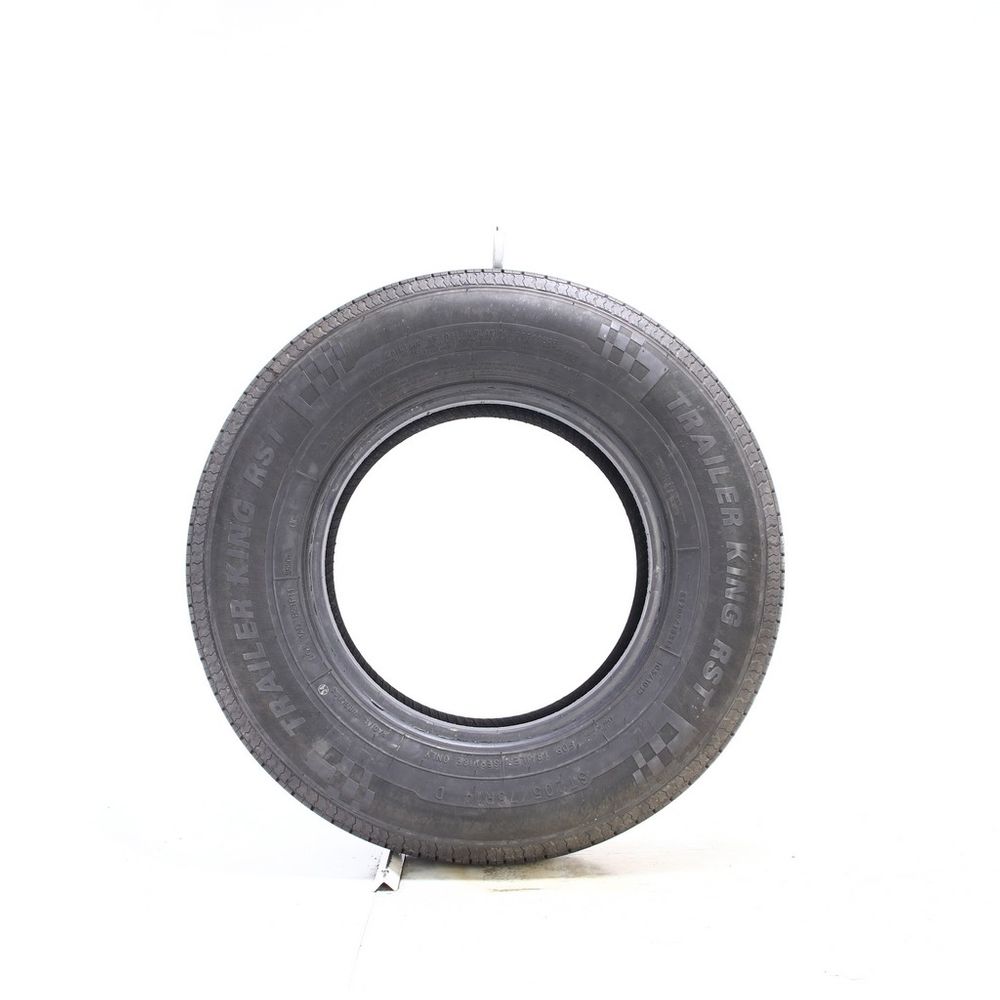 Set of (2) Used ST 205/75R14 Trailer King RST 105/101M D - 5.5-6/32 - Image 3
