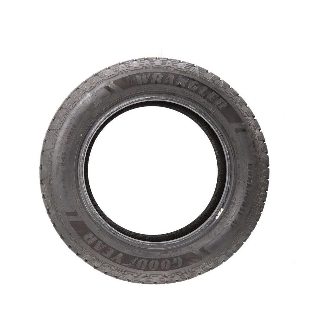 Set of (4) Used 245/60R18 Goodyear Wrangler Workhorse AT 105T - 9.5-11/32 - Image 3