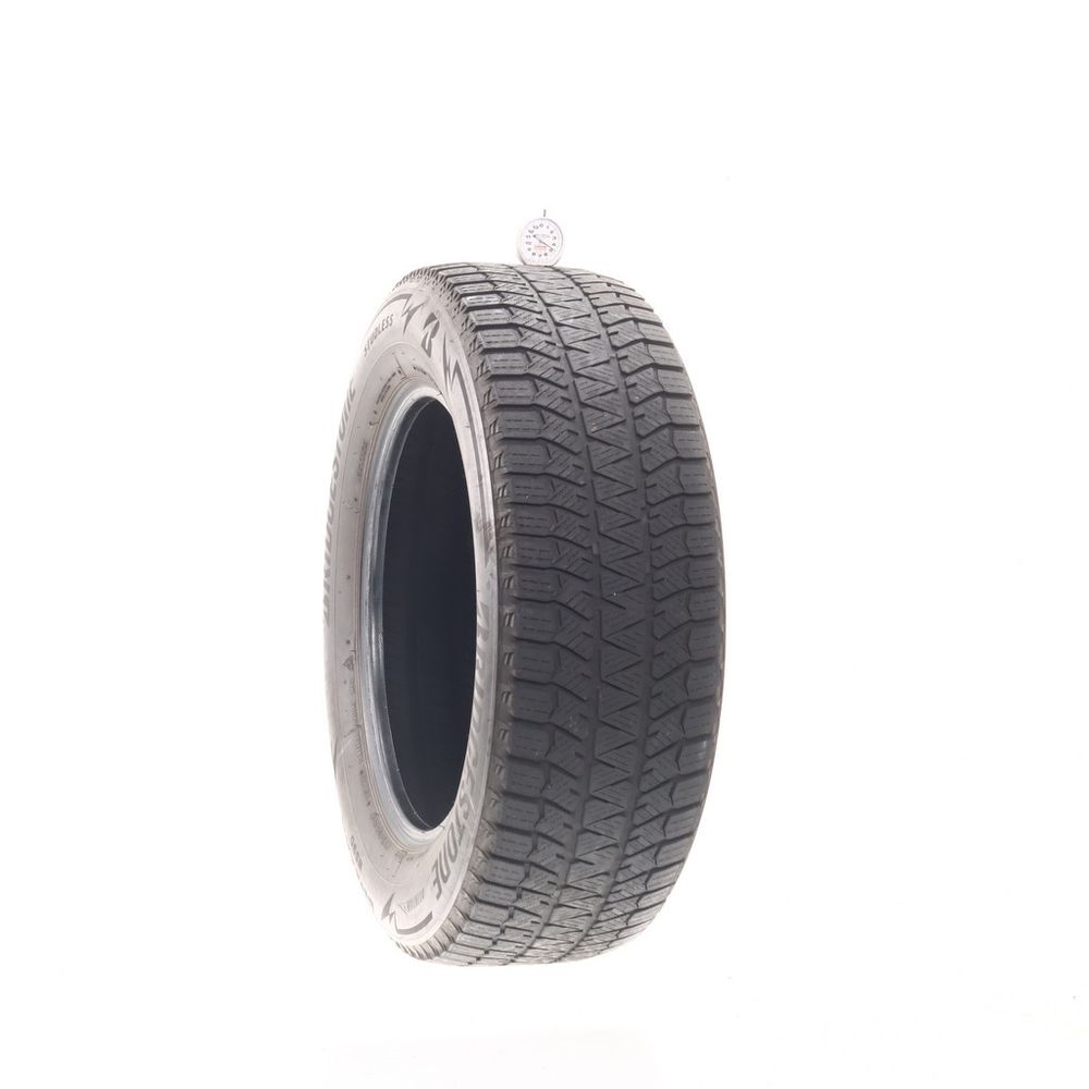 Set of (2) Used 225/65R17 Bridgestone Blizzak WS90 Studless 102H - 4.5/32 - Image 1