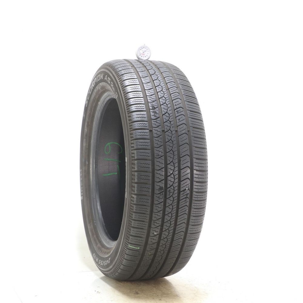 Set of (2) Used 245/55R19 Pirelli Scorpion AS Plus 3 107H - 8.5-9/32 - Image 2