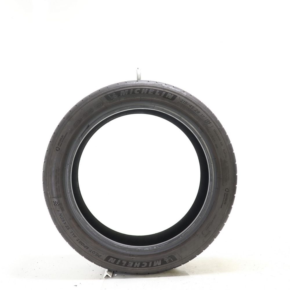 Set of (2) Used 215/45ZR17 Michelin Pilot Sport All Season 4 91Y - 7.5-8.5/32 - Image 3