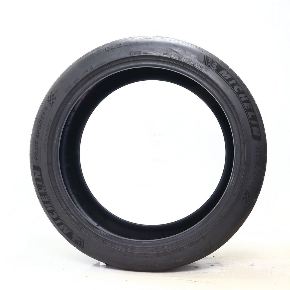 Set of (4) Used 285/40ZR22 Michelin Pilot Sport 4 S MO1 110Y - 6.5/32 - Image 3
