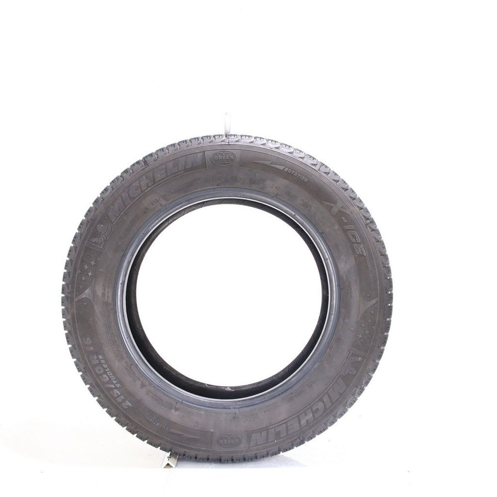 Set of (2) Used 215/60R16 Michelin X-Ice Xi3 99H - 7.5-8/32 - Image 6