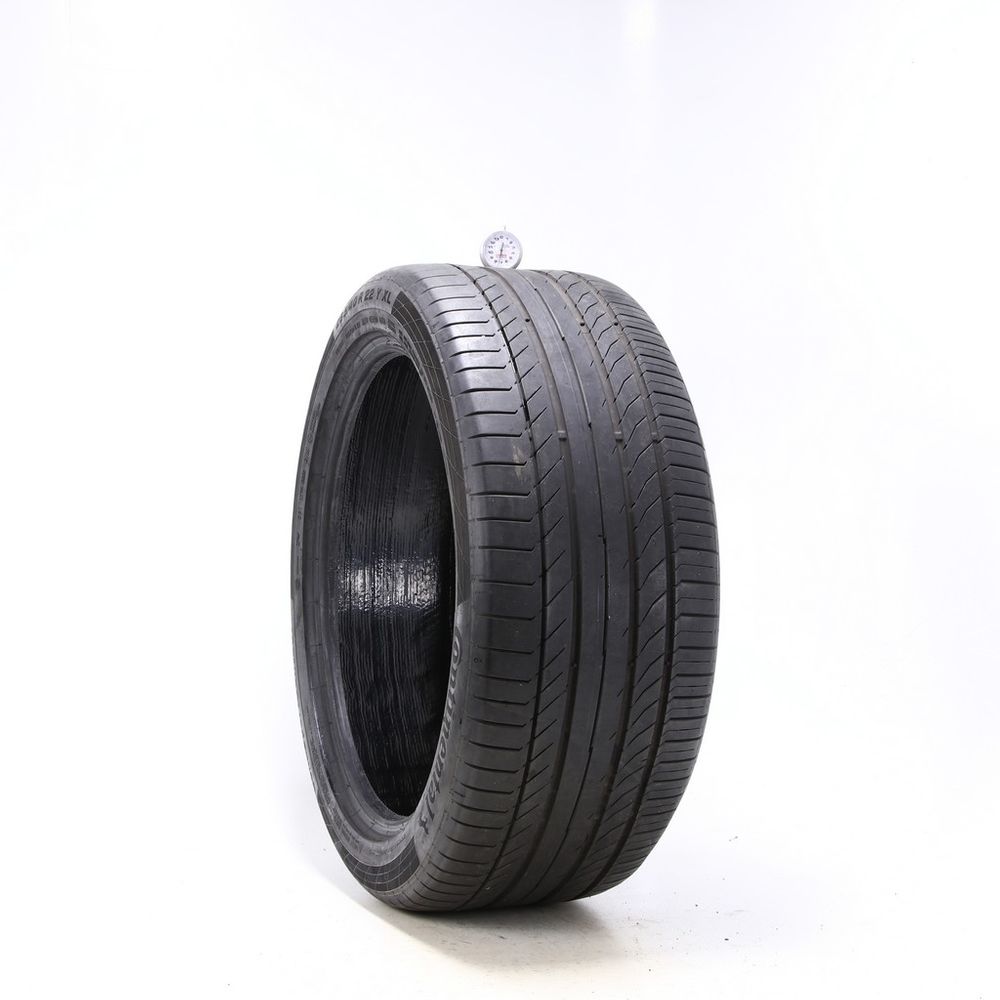 Set of (2) Used 285/40R22 Continental ContiSportContact 5 ContiSeal 110Y - 7.5-8.5/32 - Image 1
