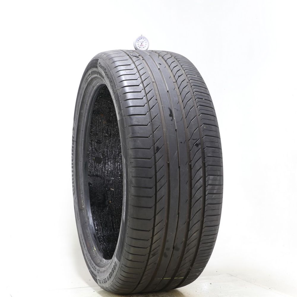 Set of (2) Used 285/40R22 Continental ContiSportContact 5 ContiSeal 110Y - 7.5-8.5/32 - Image 4