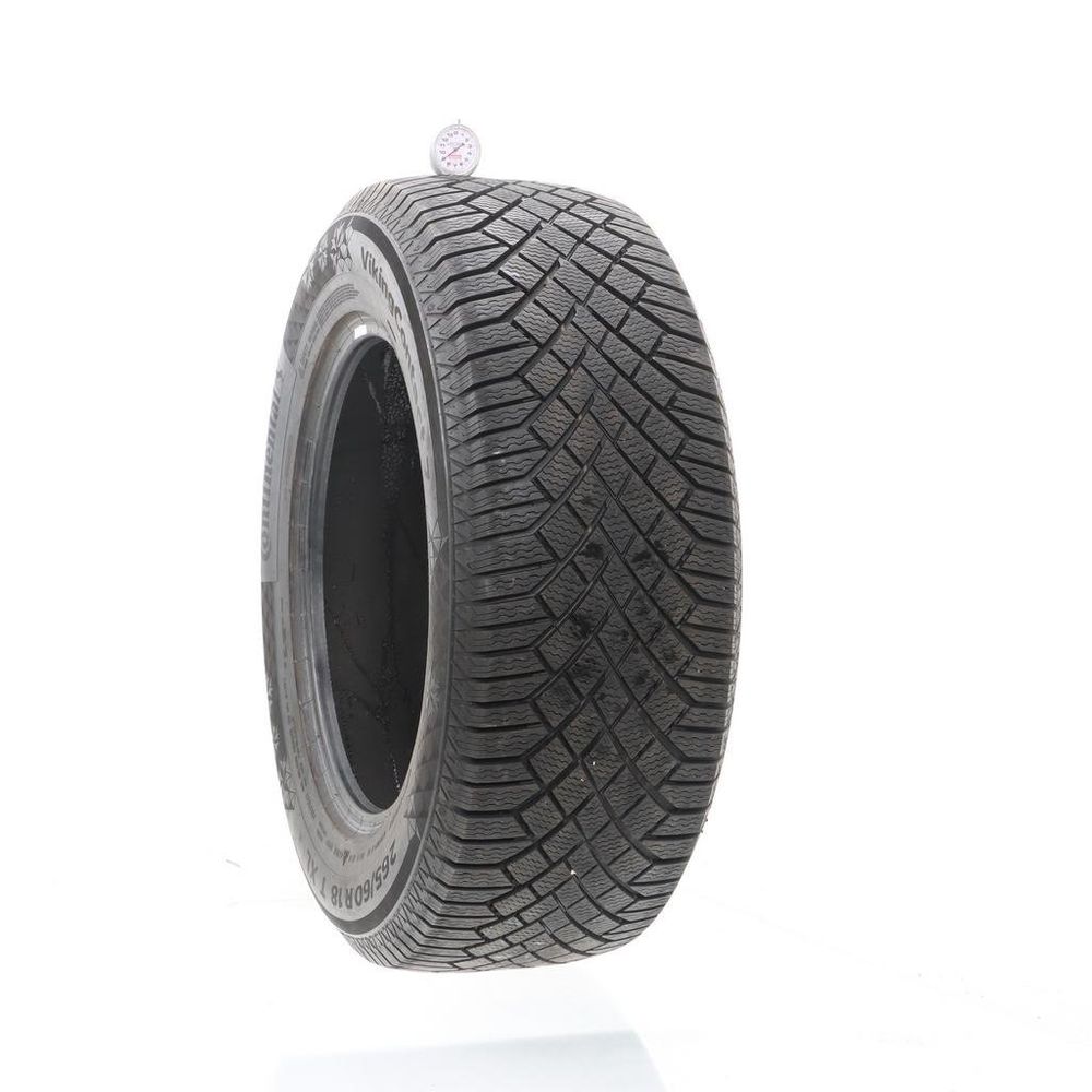 Set of (2) Used 265/60R18 Continental VikingContact 7 114T - 9-9.5/32 - Image 1