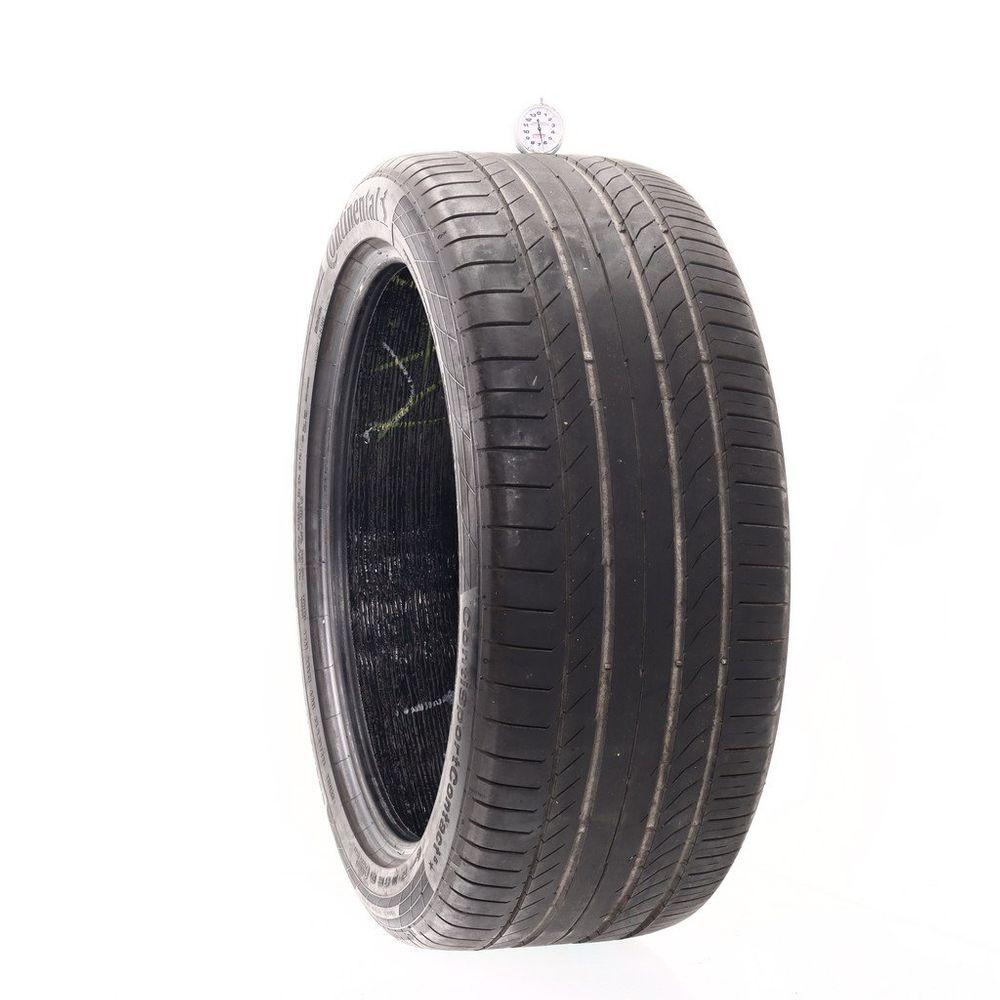 Set of (2) Used 285/40R22 Continental ContiSportContact 5 ContiSeal 110Y - 6.5/32 - Image 1