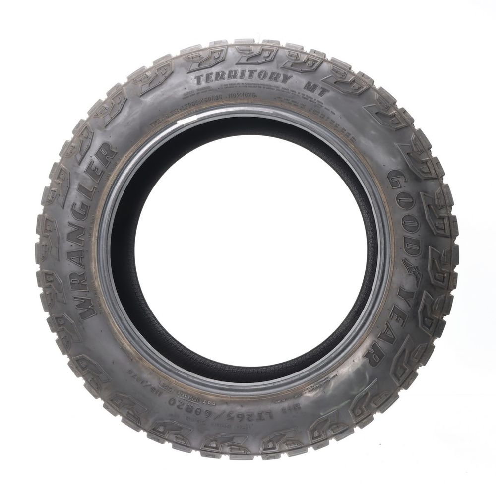Set of (2) Used LT 265/60R20 Goodyear Wrangler Territory MT 110/107S C - 9-9.5/32 - Image 3