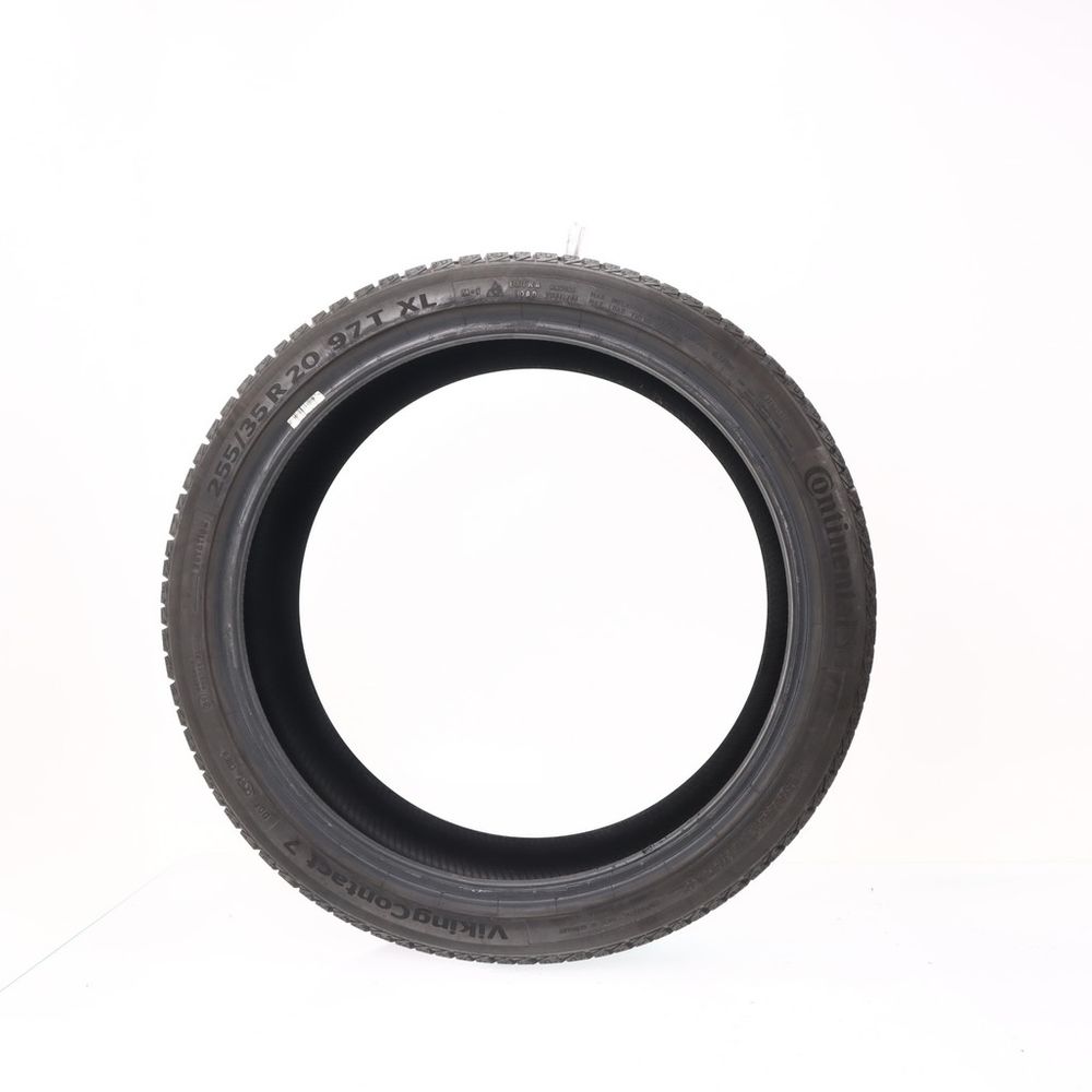 Set of (2) Used 255/35R20 Continental VikingContact 7 97T - 9.5/32 - Image 3