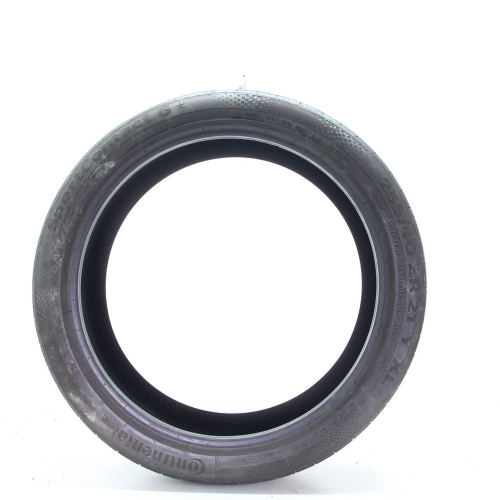 Set of (4) Used 255/40ZR21 Continental SportContact 6 102Y - 6-7.5/32 - Image 3