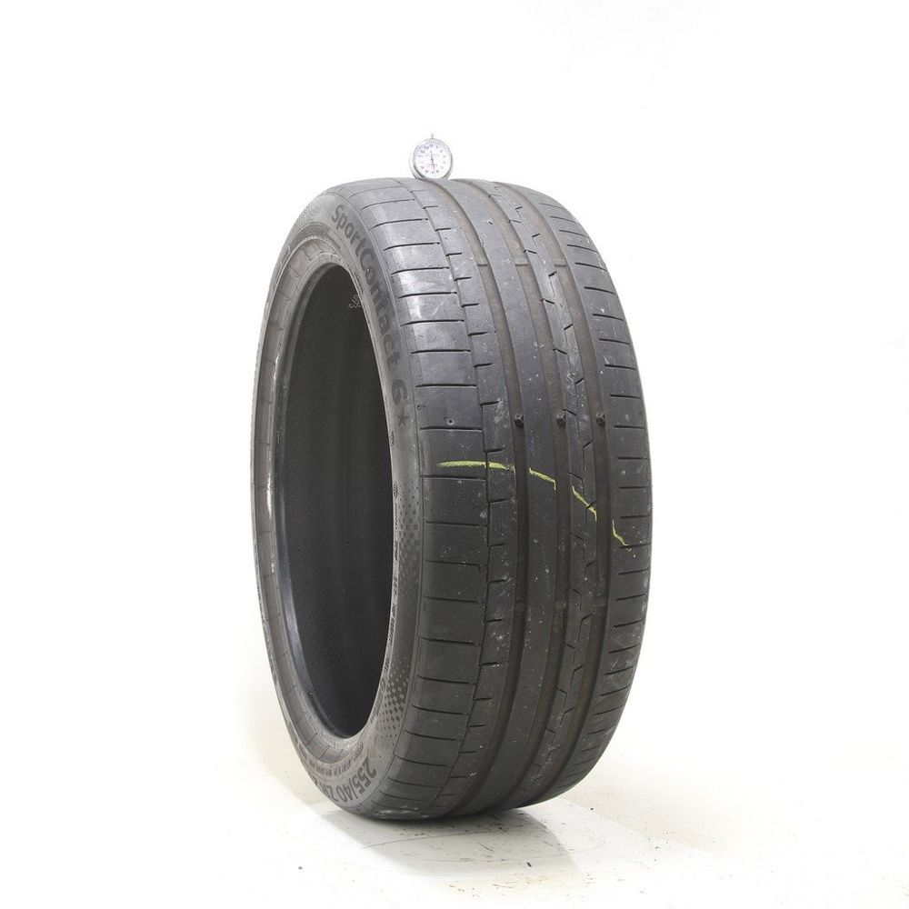 Set of (4) Used 255/40ZR21 Continental SportContact 6 102Y - 6-7.5/32 - Image 4
