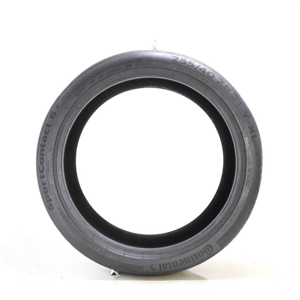 Set of (4) Used 255/40ZR21 Continental SportContact 6 102Y - 6-7.5/32 - Image 9