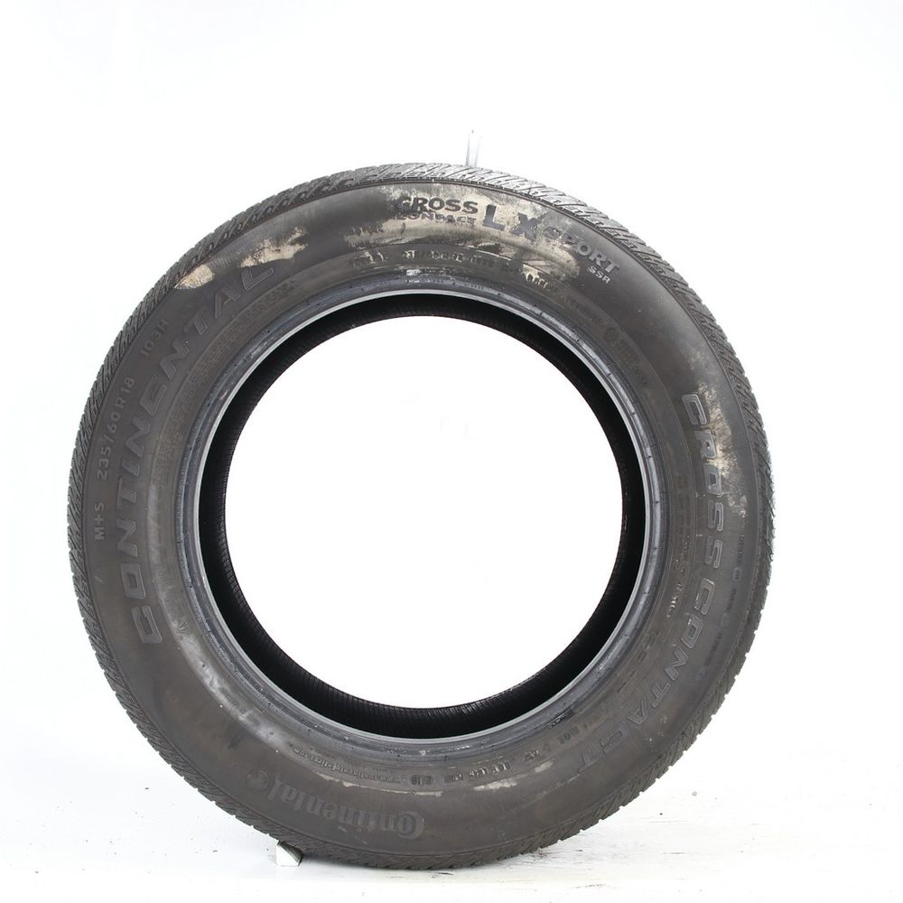 Set of (4) Used 235/60R18 Continental CrossContact LX Sport SSR 103H - 6.5/32 - Image 3