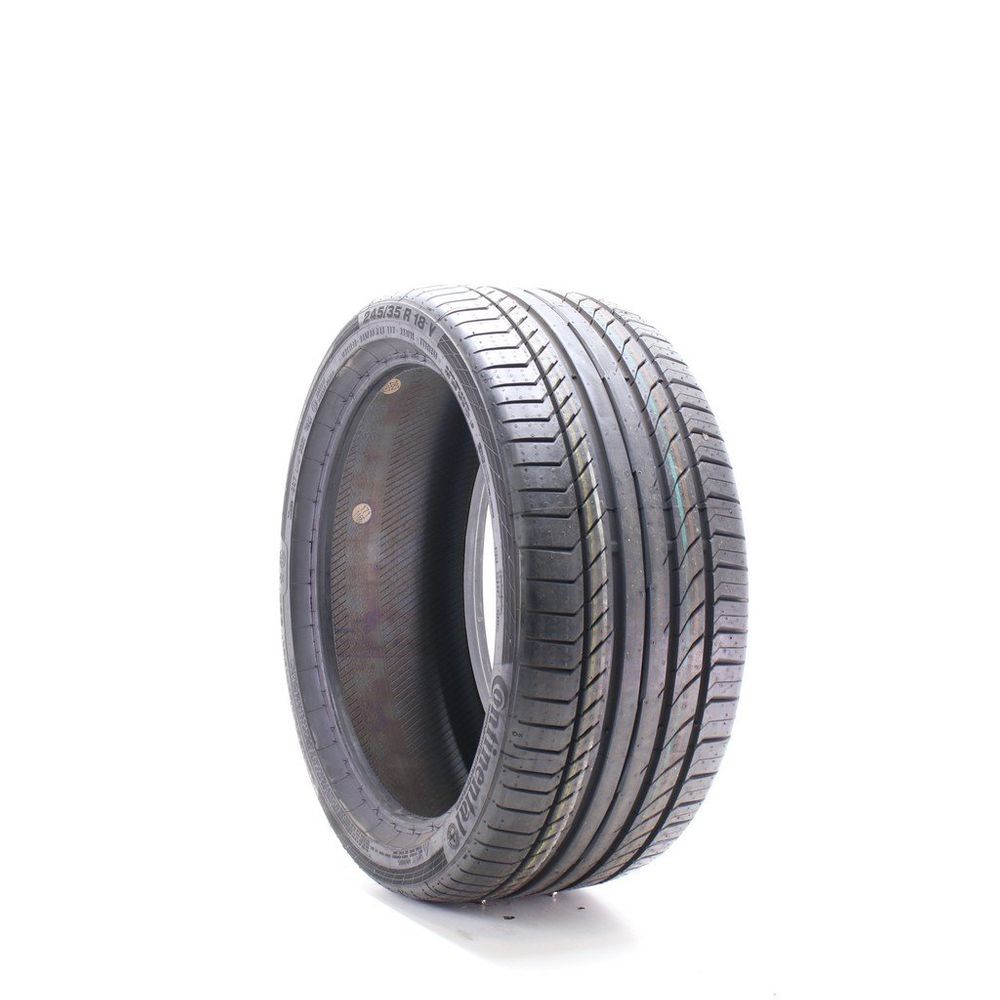 Set of (2) Driven Once 245/35R18 Continental ContiSportContact 5 SSR 88Y - 9.5/32 - Image 1