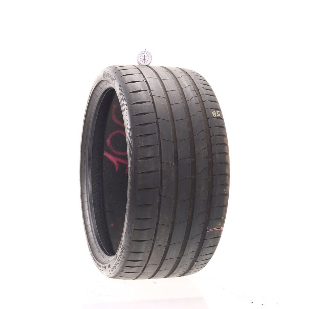 Set of (2) Used 285/30ZR22 Continental SportContact 7 AO ContiSilent 101Y - 6-6.5/32 - Image 4