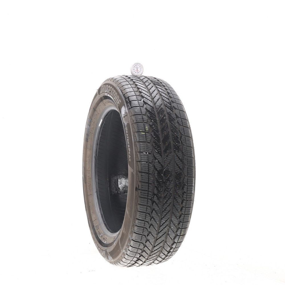 Set of (2) Used 225/60R18 Bridgestone WeatherPeak 100H - 6.5/32 - Image 1