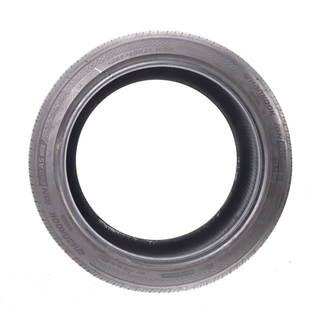 Set of (2) Used 285/40R21 Hankook iON evo AS SUV Sound Absorber EV 109H - 8-9.5/32 - Image 3