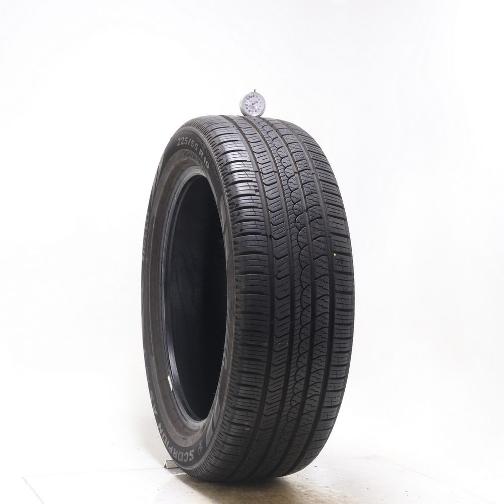 Set of (2) Used 225/55R19 Pirelli Scorpion AS Plus 3 99V - 8-9/32 - Image 4