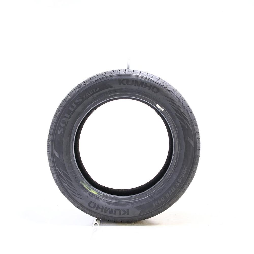 Set of (2) Used 205/55R16 Kumho Solus TA51a 91H - 8-9.5/32 - Image 6