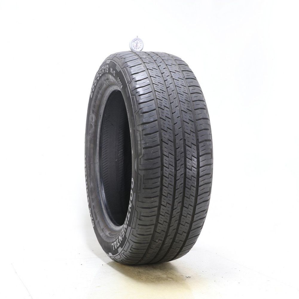 Set of (2) Used 255/55R19 Continental 4x4Contact 111V - 7-7.5/32 - Image 1