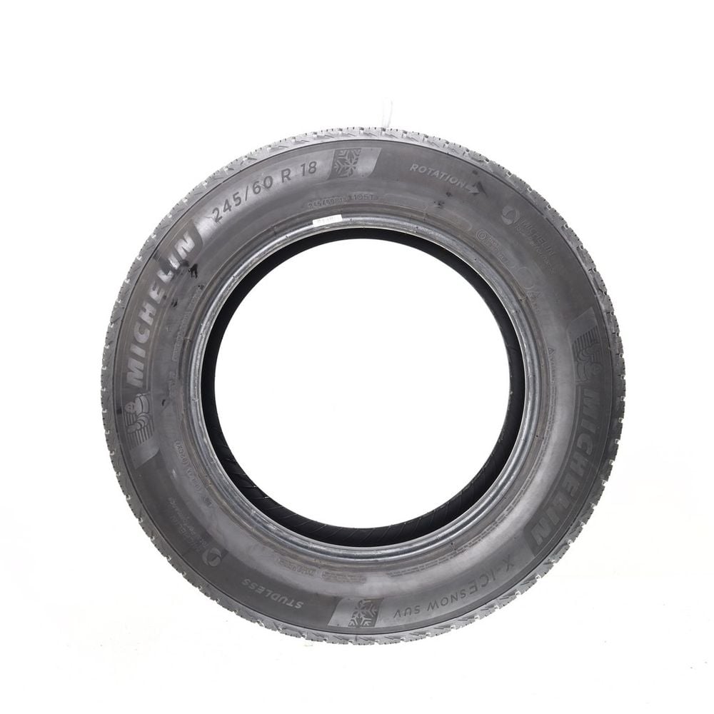 Set of (2) Used 245/60R18 Michelin X-Ice Snow SUV 105T - 8/32 - Image 3