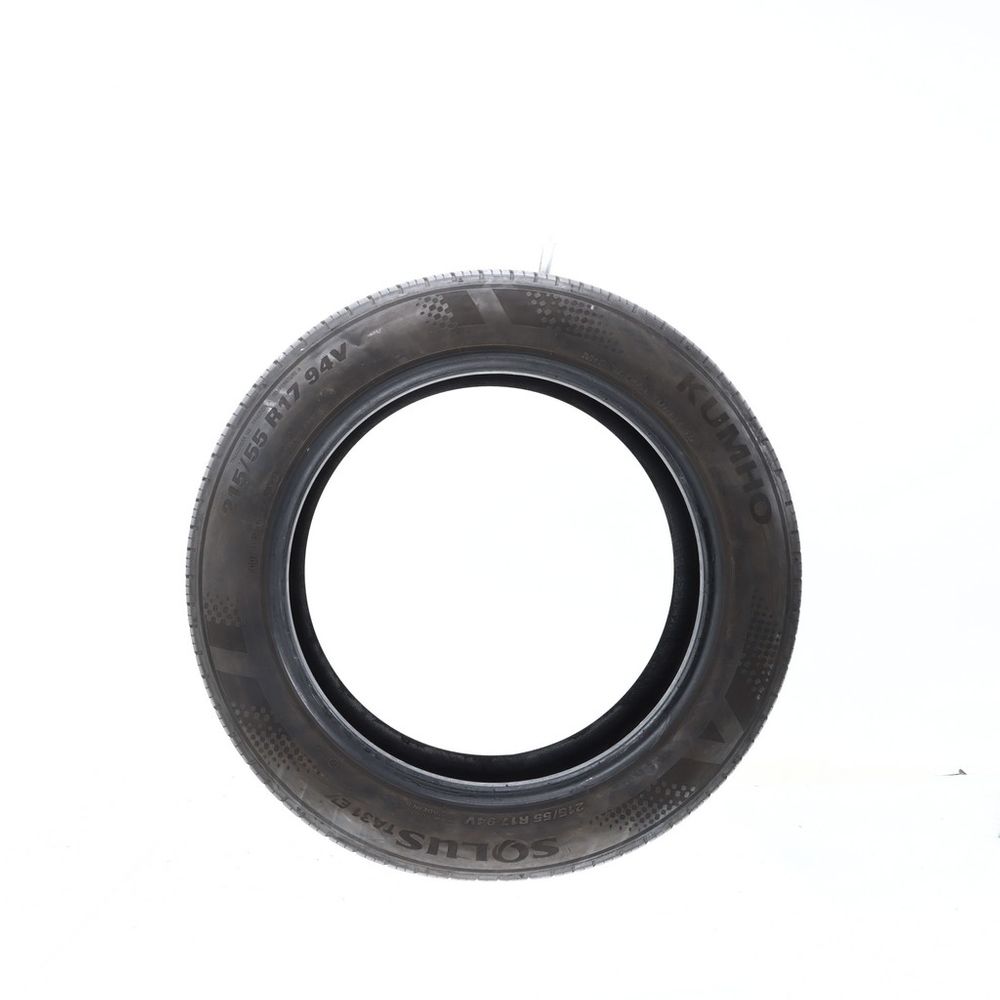 Set of (2) Used 215/55R17 Kumho Solus TA31 EV 94V - 7-8/32 - Image 3