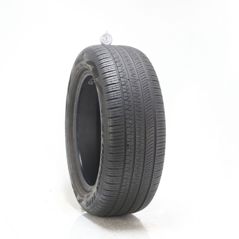 Set of (2) Used 235/55R18 Pirelli Scorpion Zero MOE Run Flat ELECT 104T - 6-7.5/32 - Image 1
