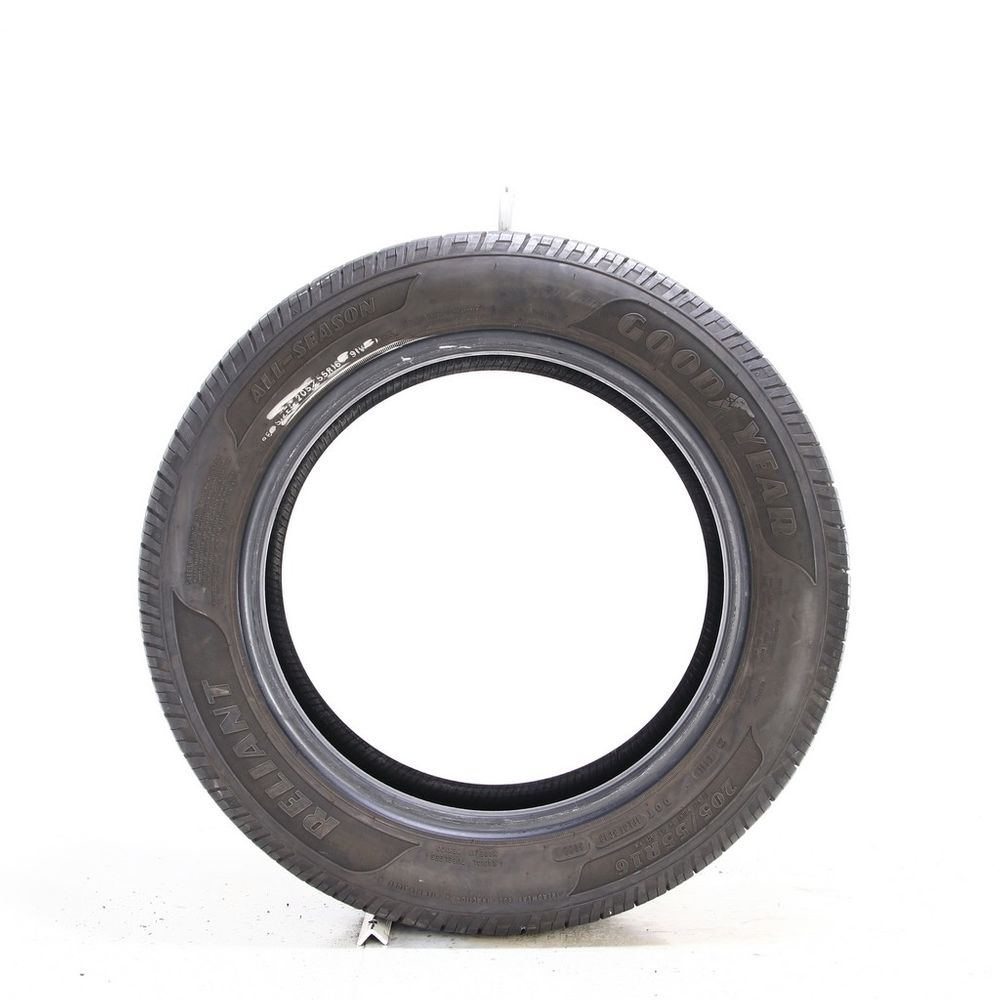Set of (4) Used 205/55R16 Goodyear Reliant All-season 91V - 6.5-7/32 - Image 3