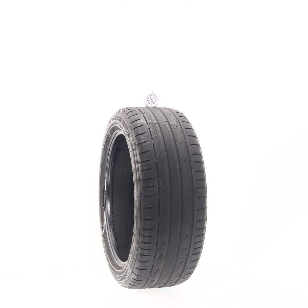 Set of (2) Used 225/45R17 Bridgestone Potenza S001 RFT 91W - 5.5-7/32 - Image 1
