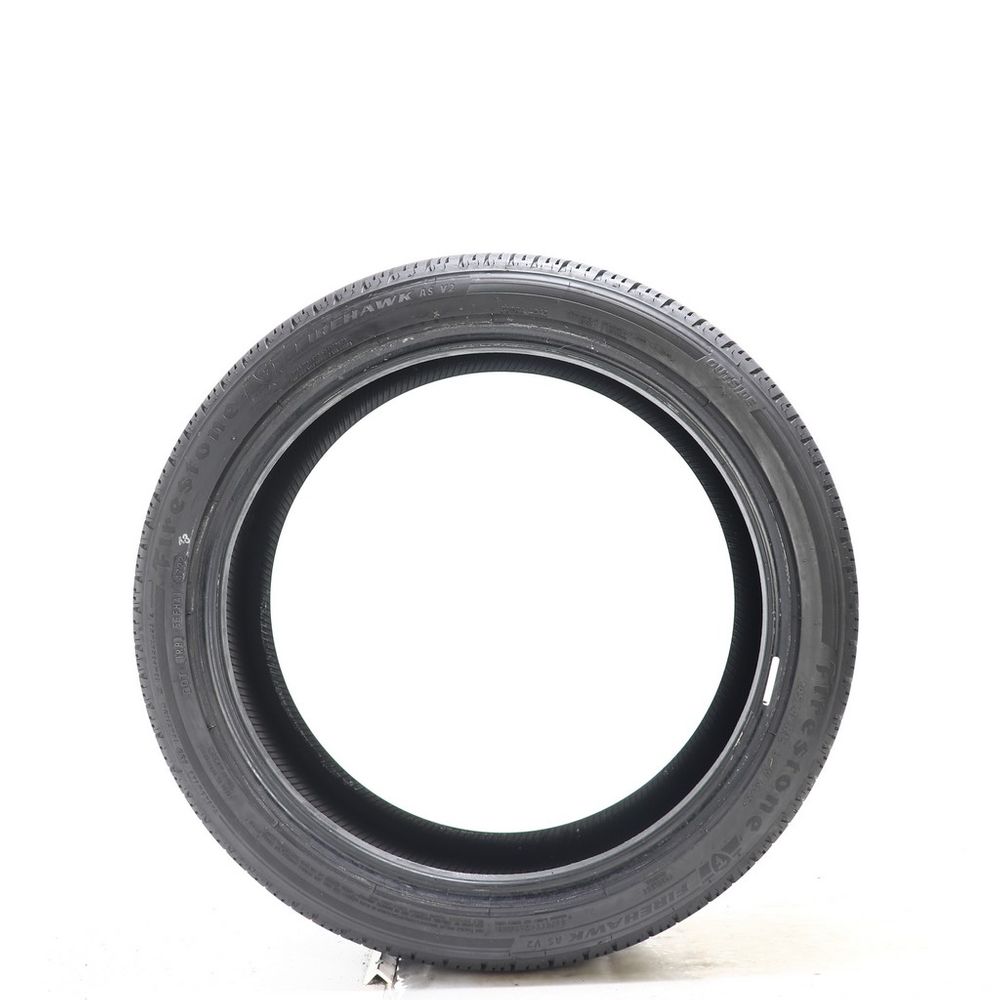 Set of (2) Driven Once 245/40R19 Firestone Firehawk AS V2 98W - 9/32 - Image 3