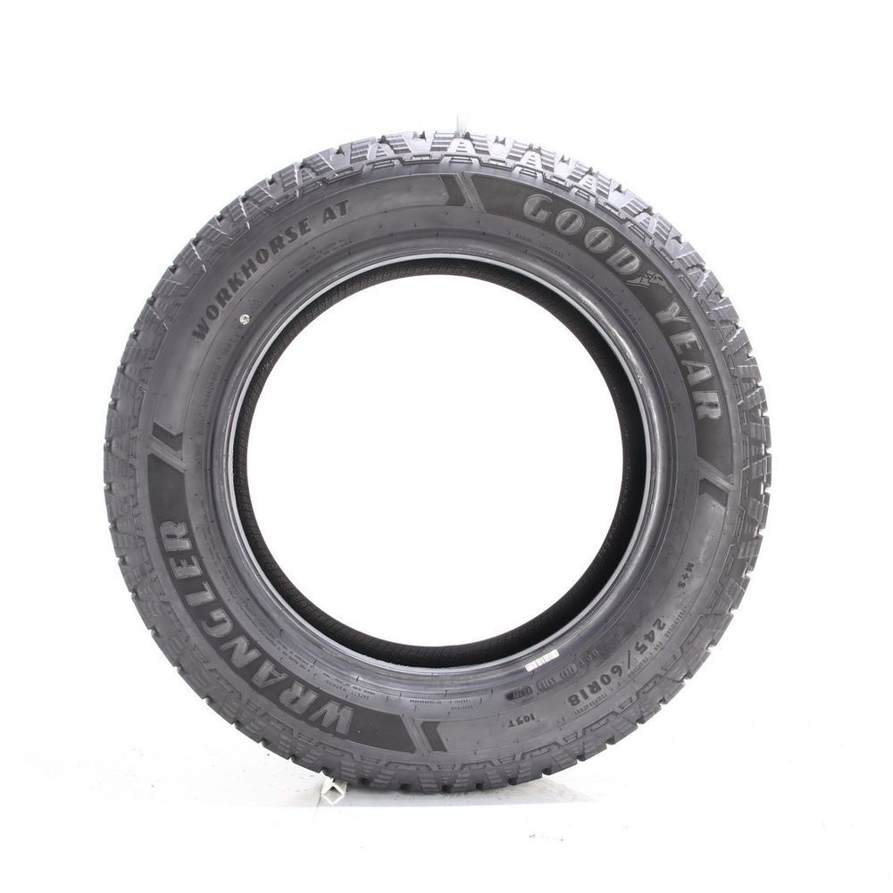 Set of (2) Used 245/60R18 Goodyear Wrangler Workhorse AT 105T - 11.5/32 - Image 3
