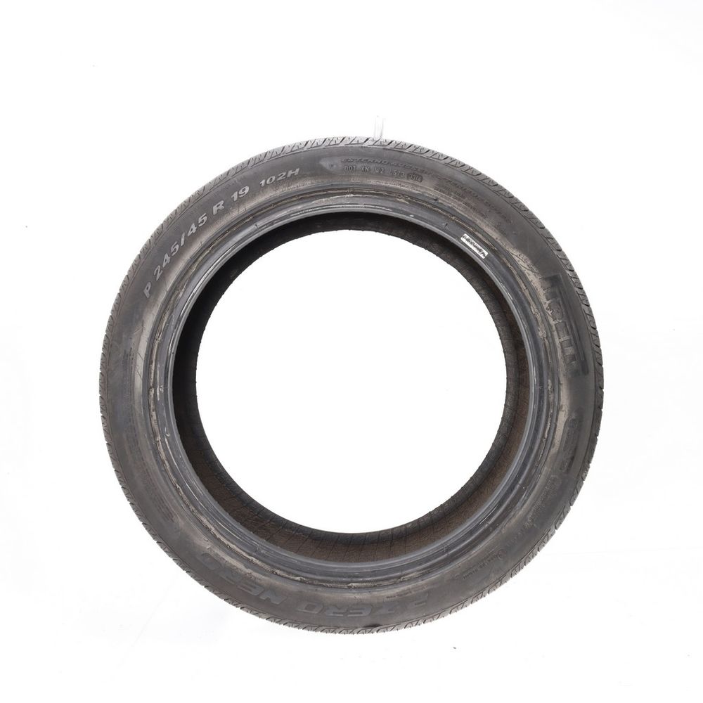 Set of (2) Used 245/45R19 Pirelli P Zero Nero J 102H - 9-9.5/32 - Image 6